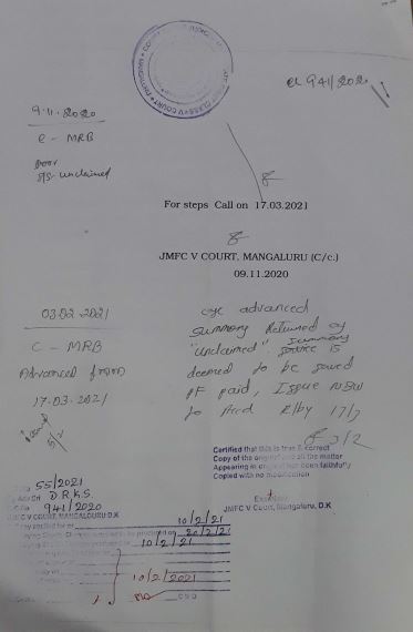 arrest warrant to  Padmaja rao