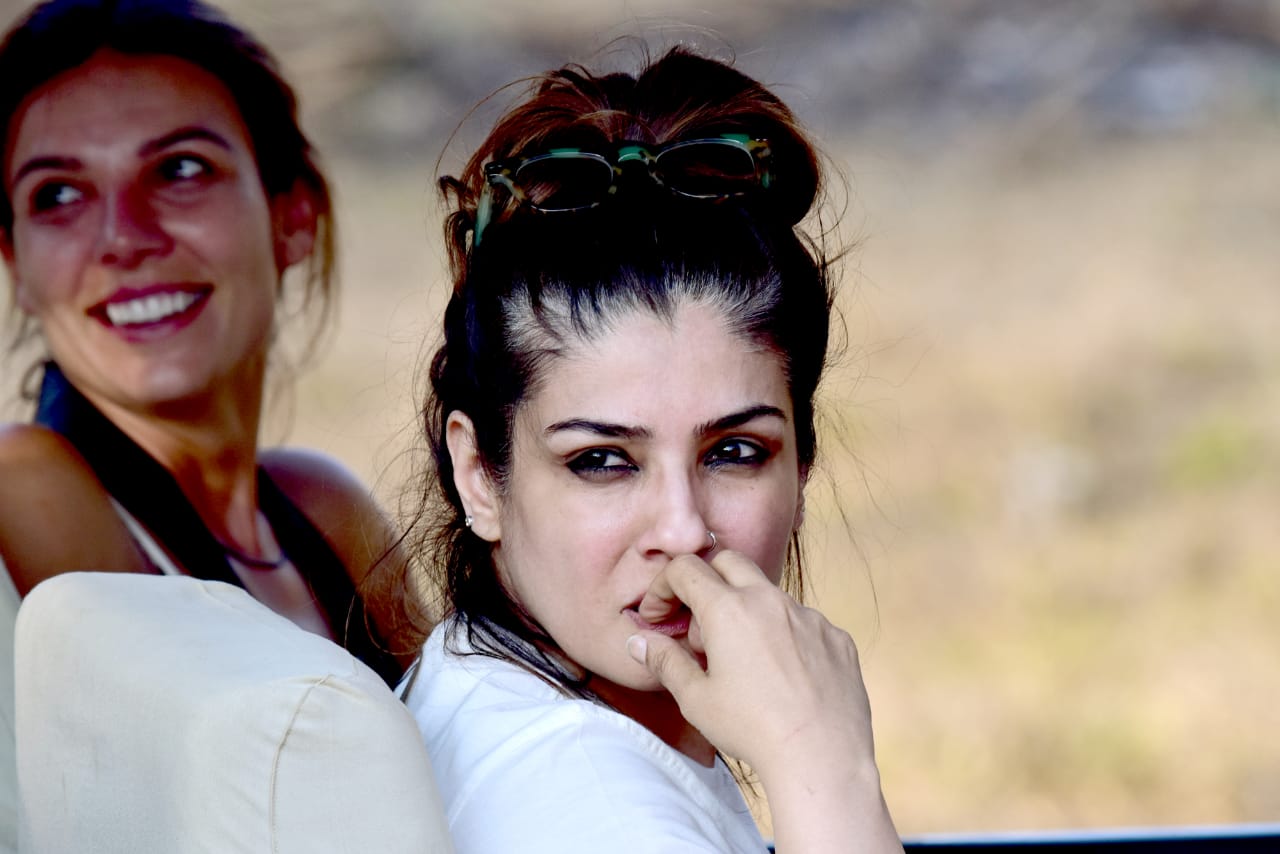 raveena tandan in Mysore forest