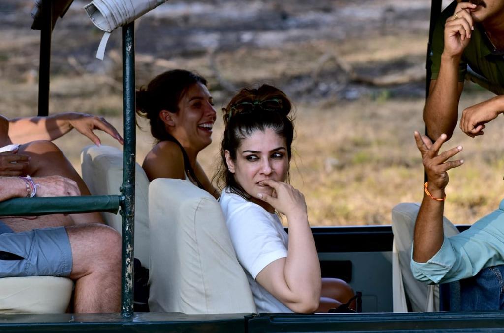 raveena tandan in Mysore forest