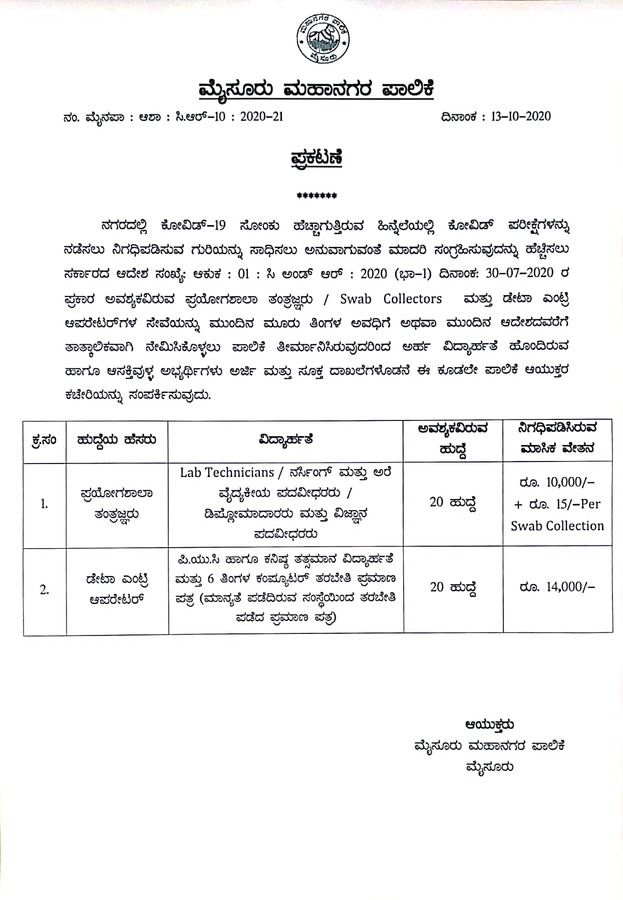 Mysore municipal corporation