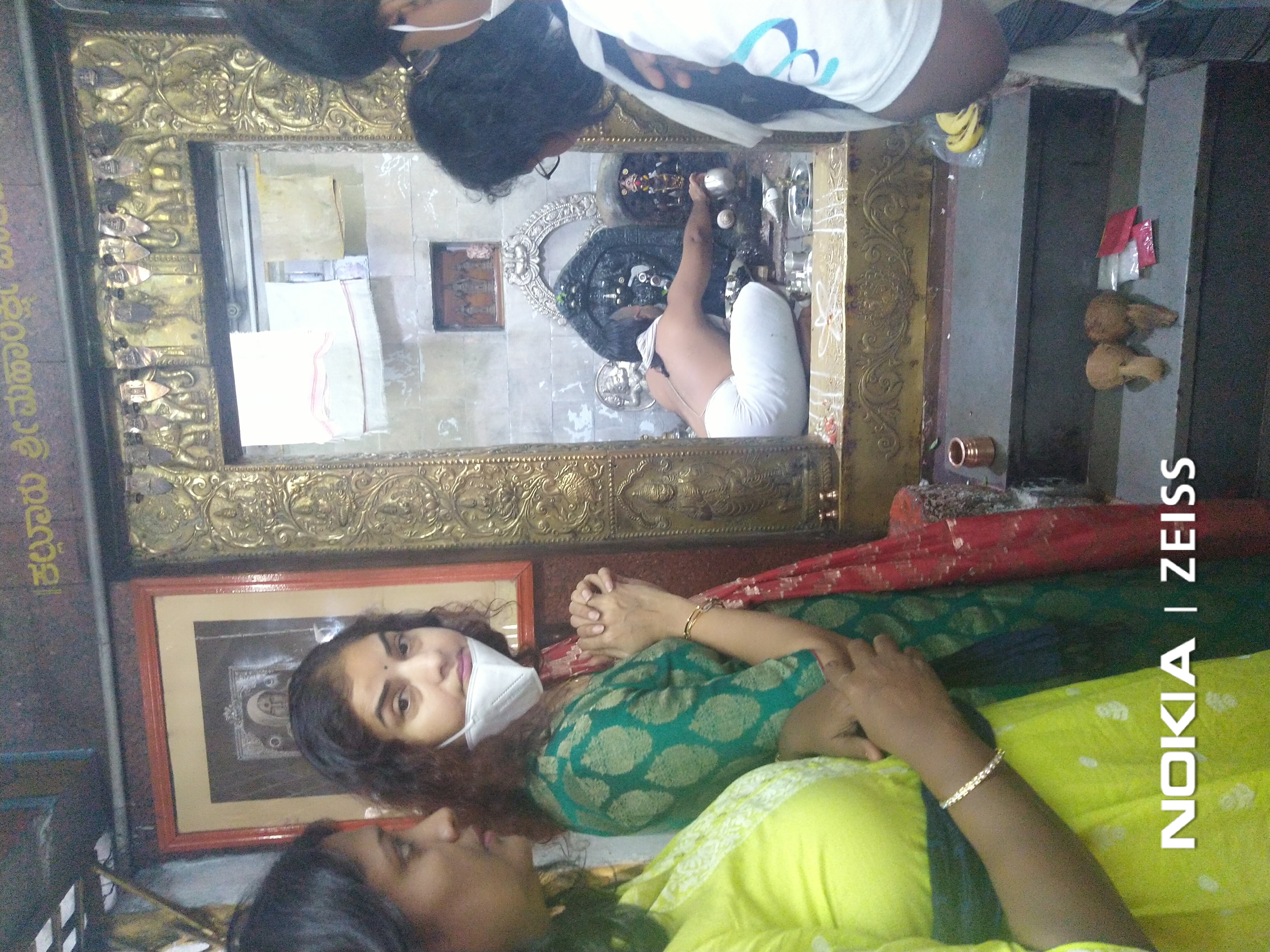 Actress Prema Visited Temples in Raichuru