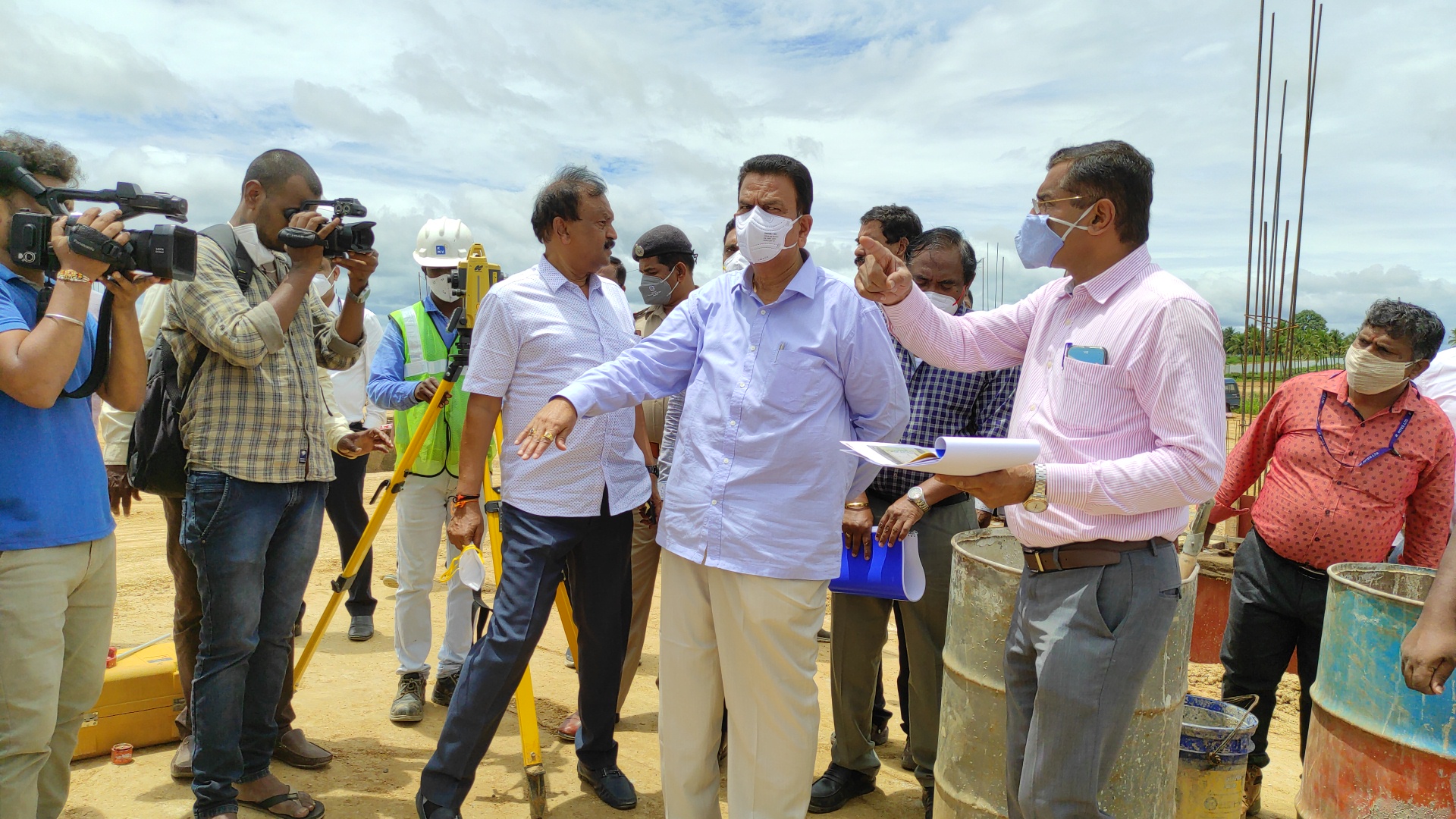 CC Patil visits airport