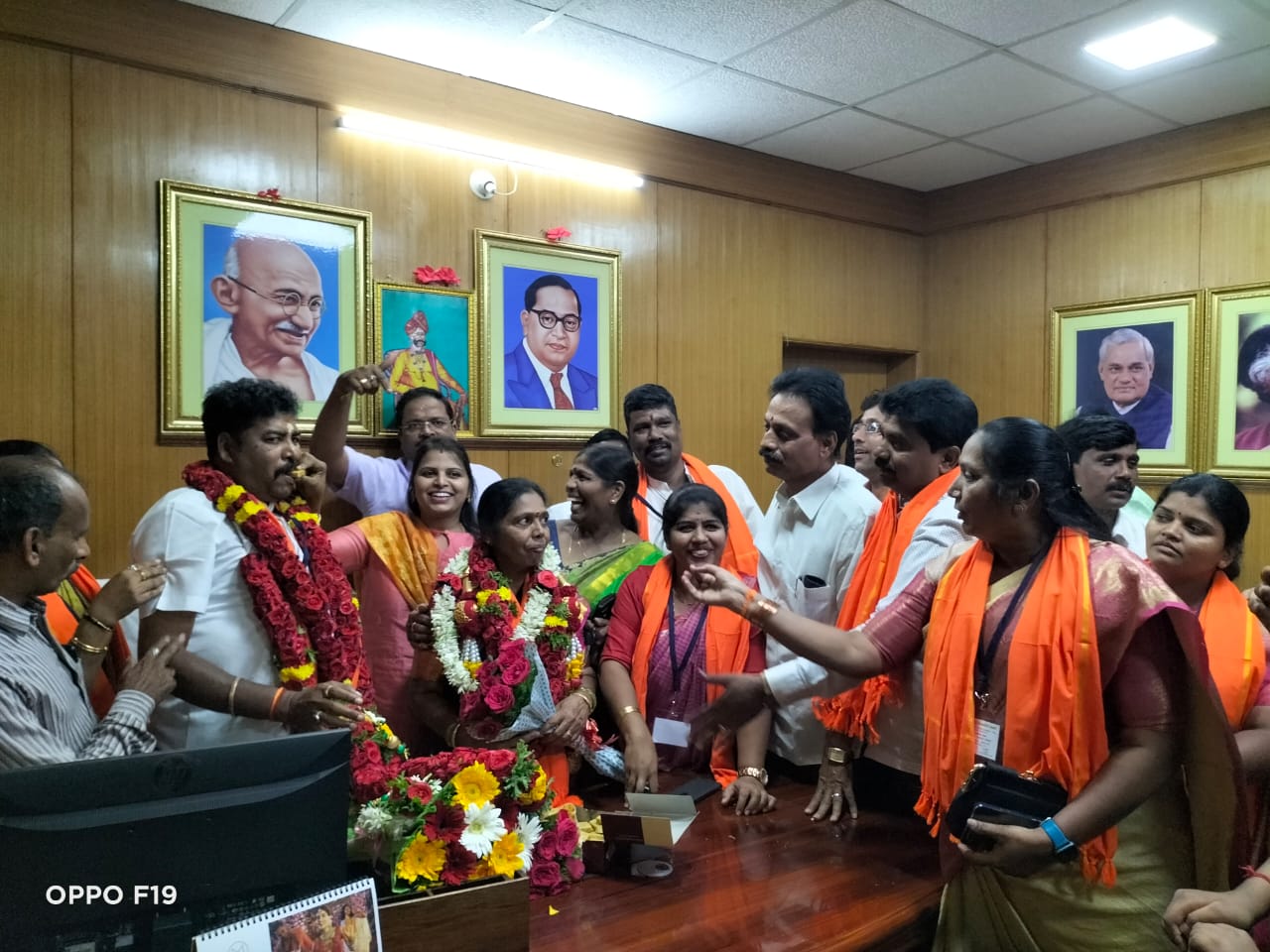 BJP wins in shivamogga Municipal Corporation Mayor Election