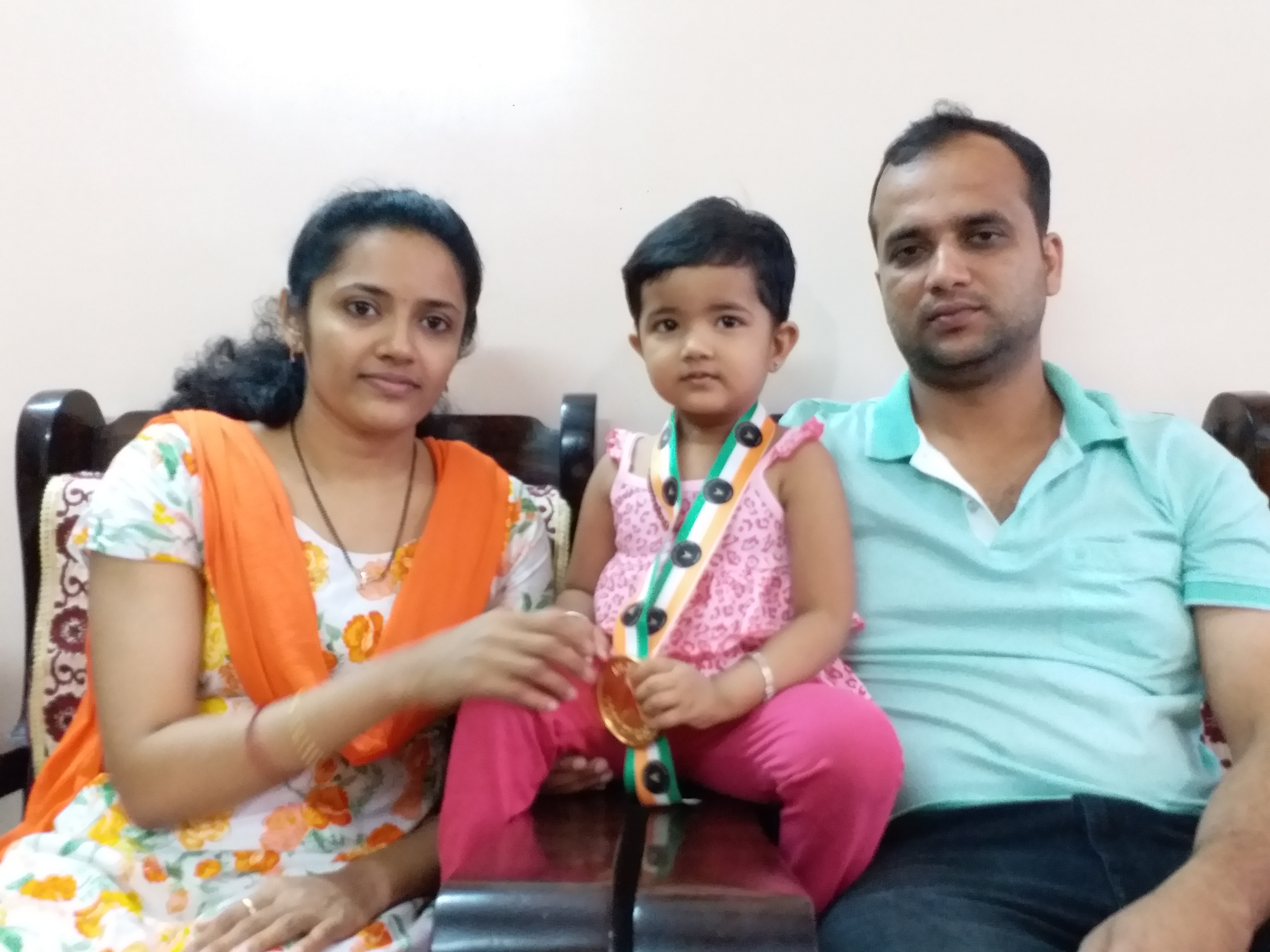 Two and Half-year-old girl Tanisha Enters the India book of Record