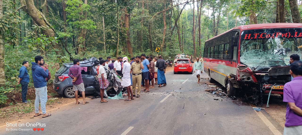 Three of family die in car bus collision in Karnataka's Udupi