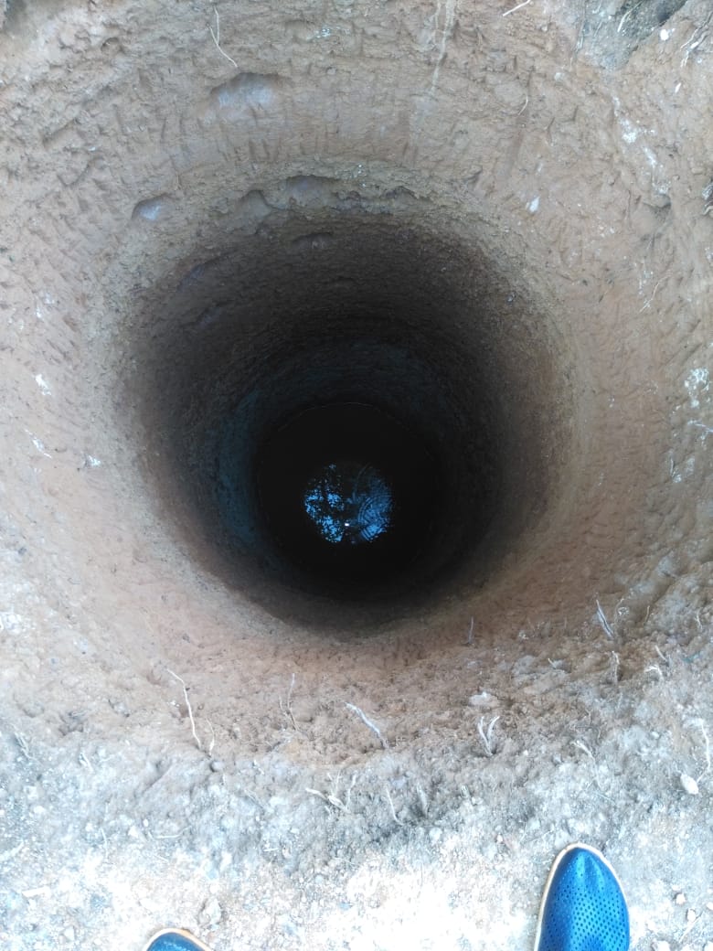 22 feet well dug by a single person