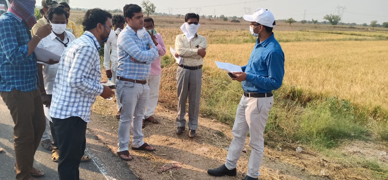 ಬೆಳೆಹಾನಿ ಪ್ರದೇಶಗಳಿಗೆ ಜಿಲ್ಲಾಧಿಕಾರಿ ಭೇಟಿ