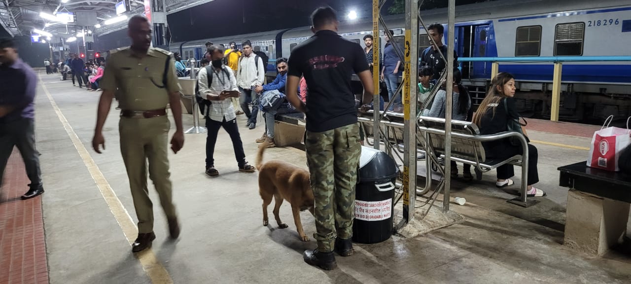 hoax bomb threat in Kannur railway station  കണ്ണൂര്‍ റെയില്‍വേ സ്റ്റേഷനില്‍ വ്യാജ ബോംബ് ഭീഷണി  വ്യാജ ഭീഷണി  കണ്ണൂർ സിറ്റി പൊലീസ്  Kannur railway station bomb threat