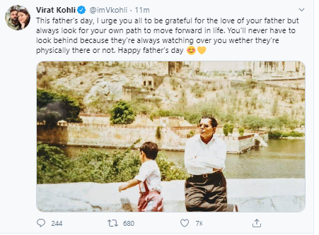 Father's Day, Virat Kohli, Virat Kohli, emotional message