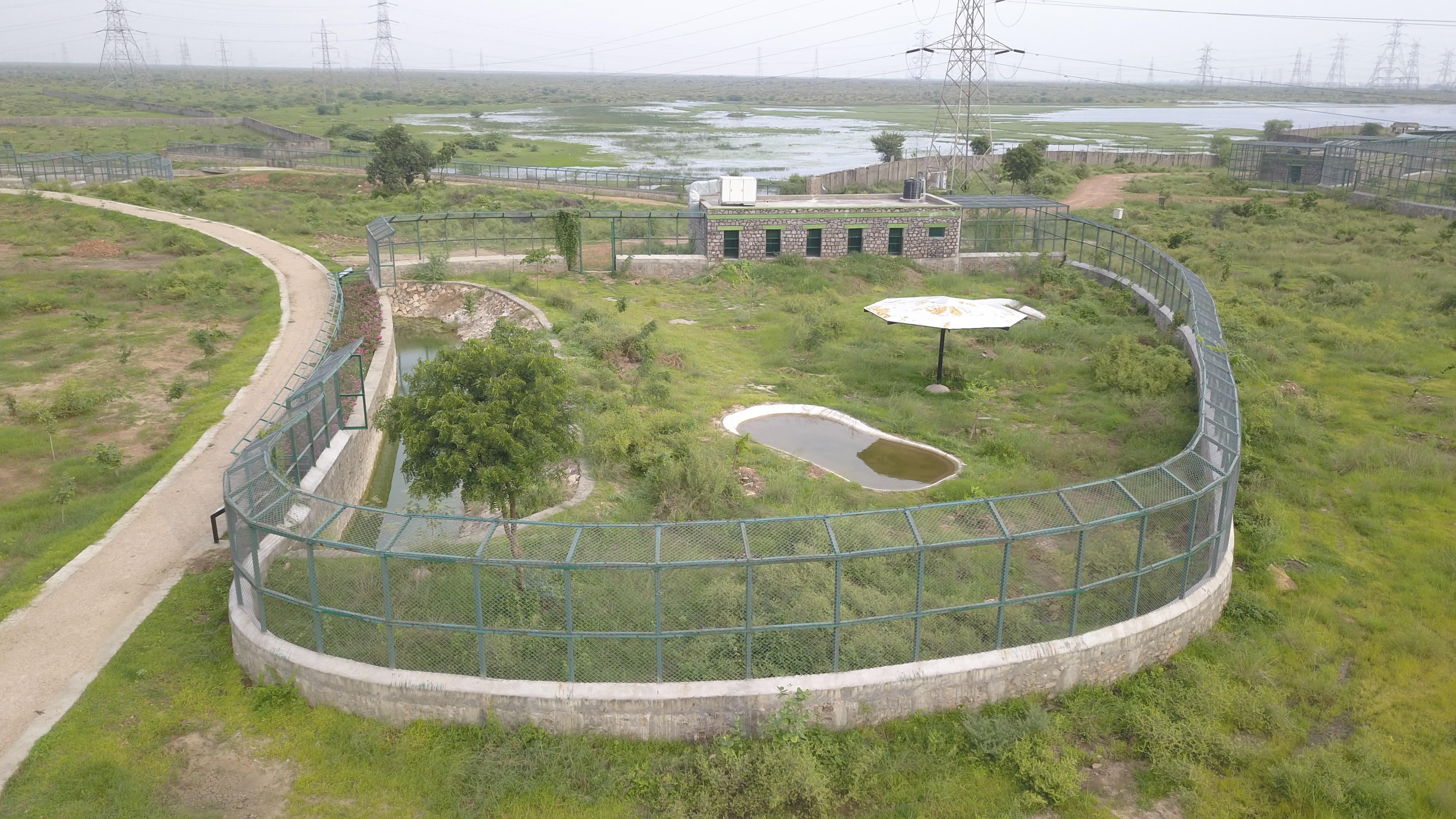 अभेड़ा पार्क का Drone View, Kota Biological Park,  Abheda Biological Park Kota