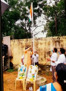 independence day celebrations at the bjp district office in yadgir