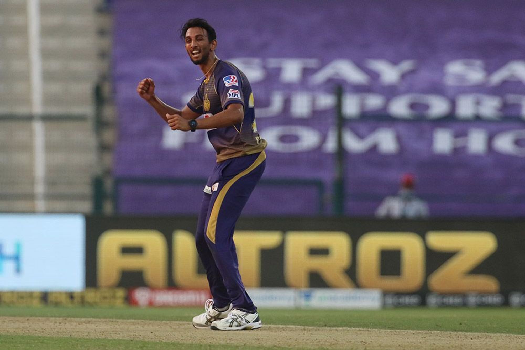 Prasidh Krishna, the hero of KKR's 2 runs win over KXIP on Saturday.