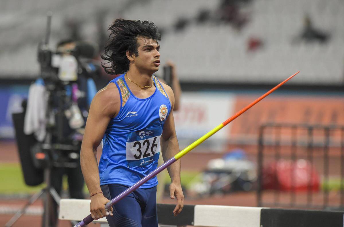 Neeraj Chopra has thrown the javelin at a distance of 86.79m in his second attempt to win the bronze at Kourtane Games last month.