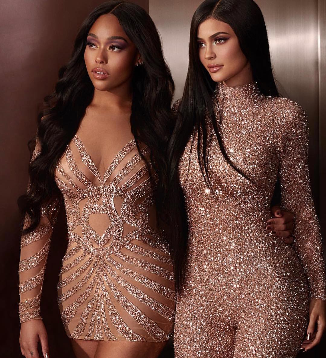 Jordyn Woods and Kylie Jenner