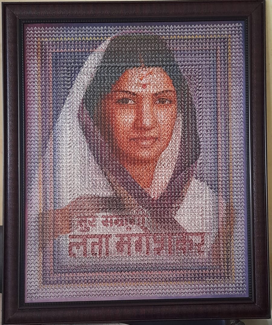 Lata Mangeshkar paintings ETV Bharat