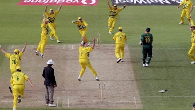 Luckless : Proteas need to overcome moments like this. Tied semi final against Australia, 1999 world cup