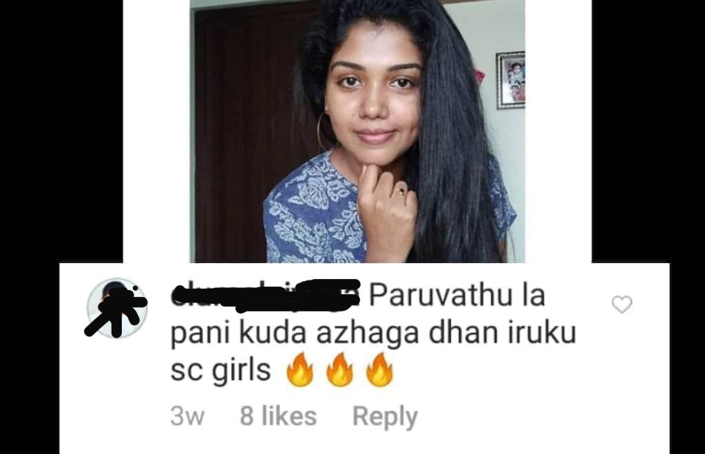 Riythvika trolled by caste name