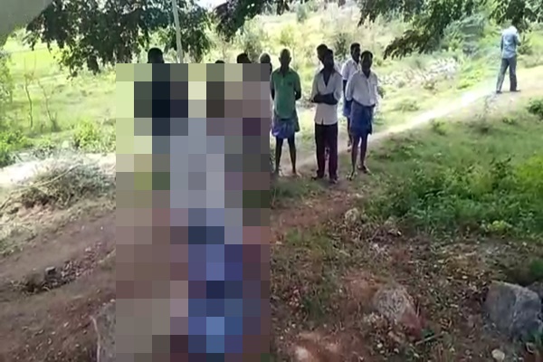 kallakurichi at ulundurpettai suspicious way a man body found as hang death