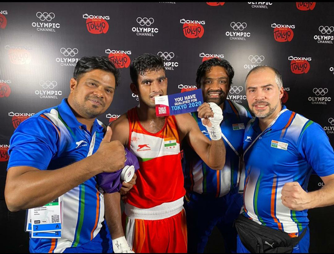 Boxer Manish Kaushik has qualified for the Tokyo Olympics.