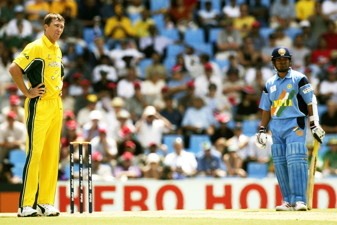 Glenn McGrath and Sachin Tendulkar