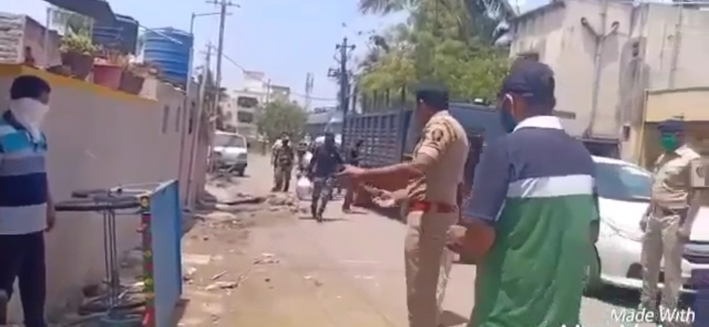 Ahamdnagar police help for  physical disable