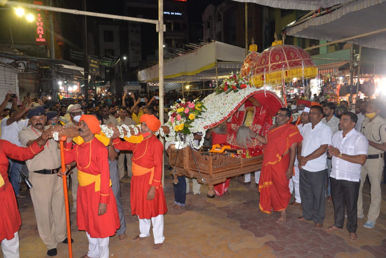 Shirdi Sai baba Palkhi ceremony started