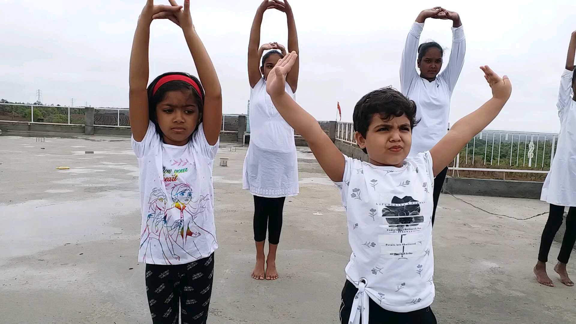 yoga by children