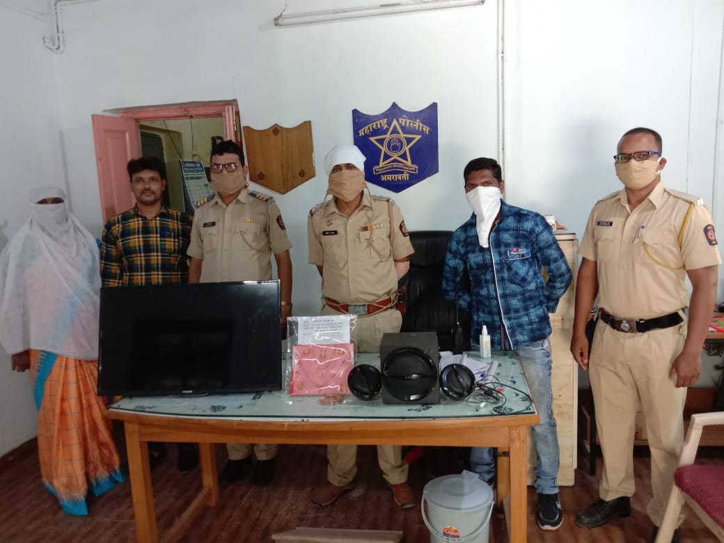 amravati police arrested thieves within three hours after robbery