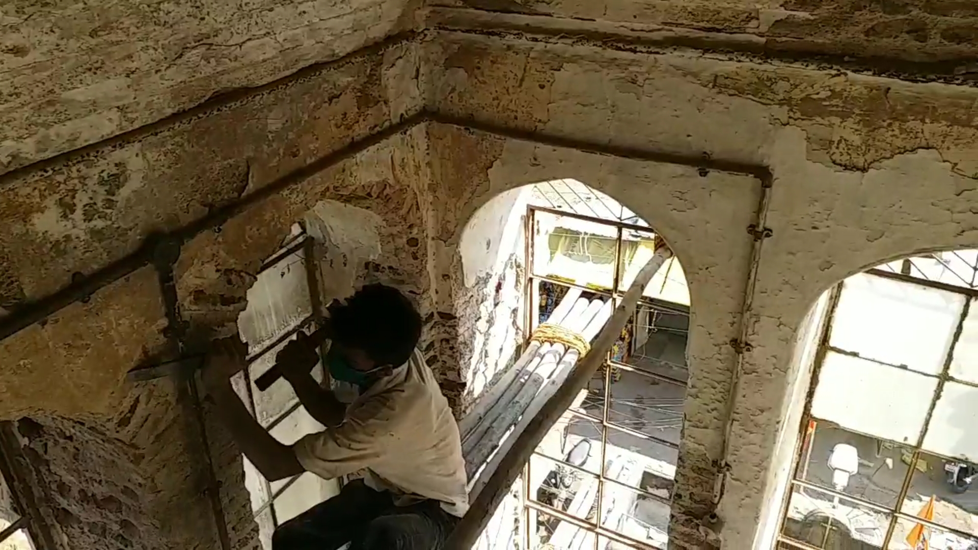 clock tower repairing work start in aurangabad