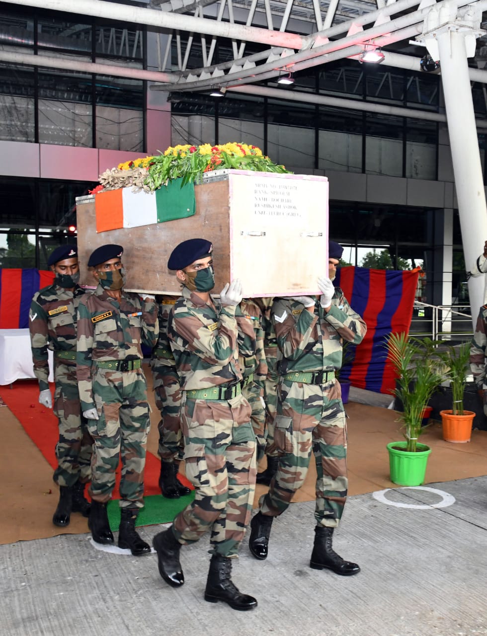 The last rites of the martyred young Ashok Bouchera