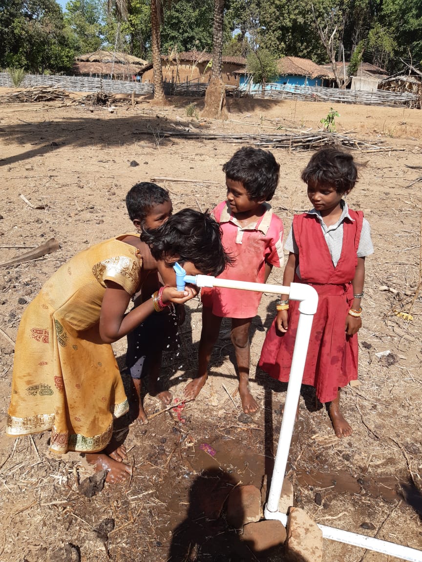 Water Facility provided by police superintendent Officer at Gadchiroli