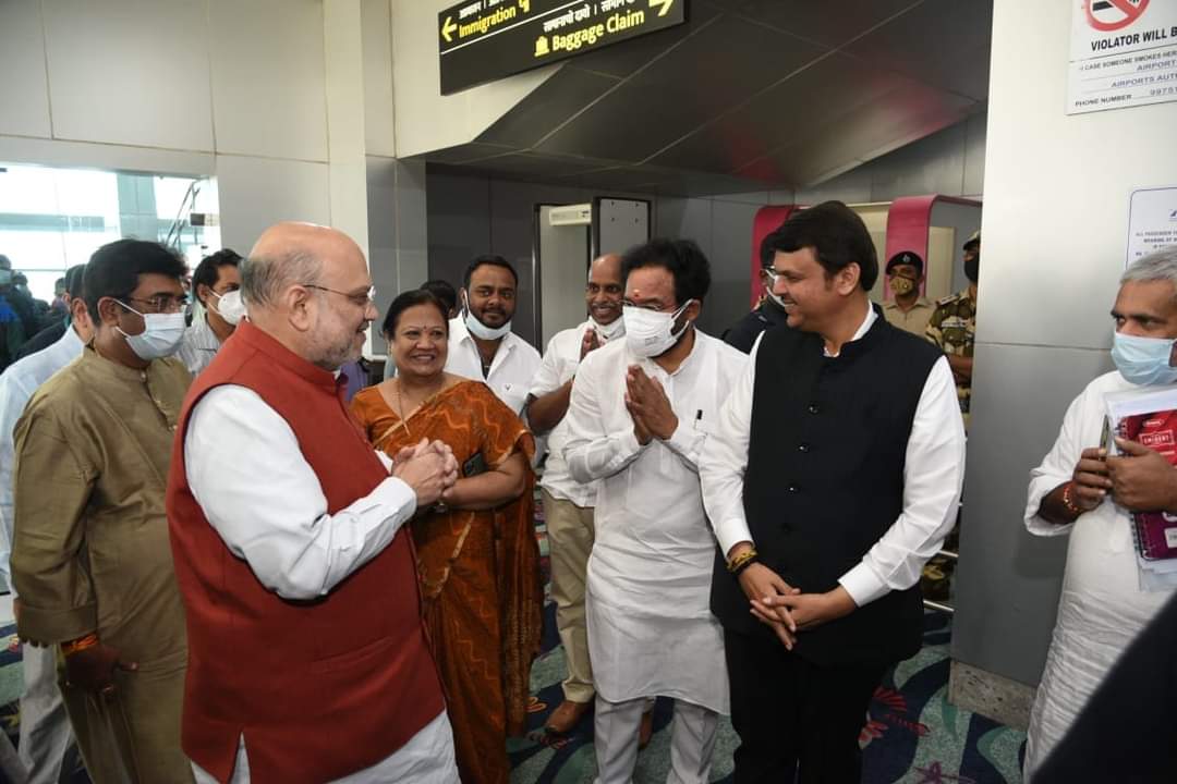 Union Home Minister Amit Shah arrives in Goa