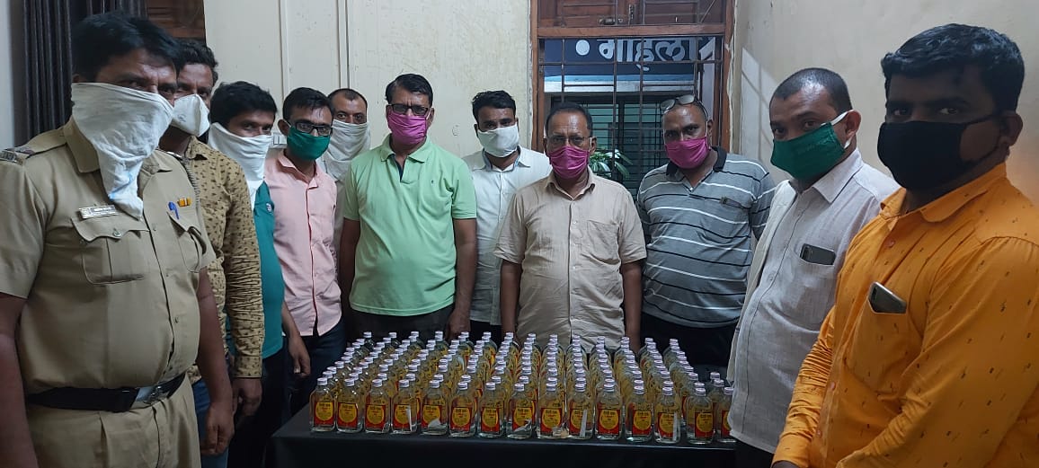 hingoli Local crime branch raids on Illegal liquor sales