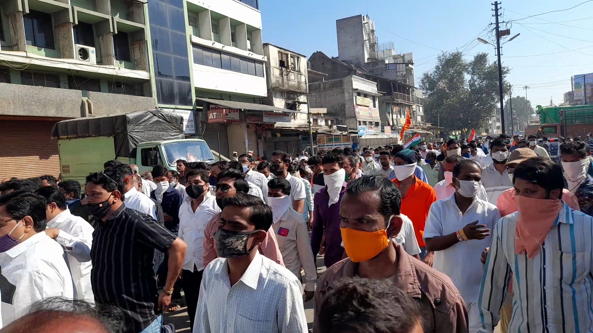 bharat band protest in jalgaon