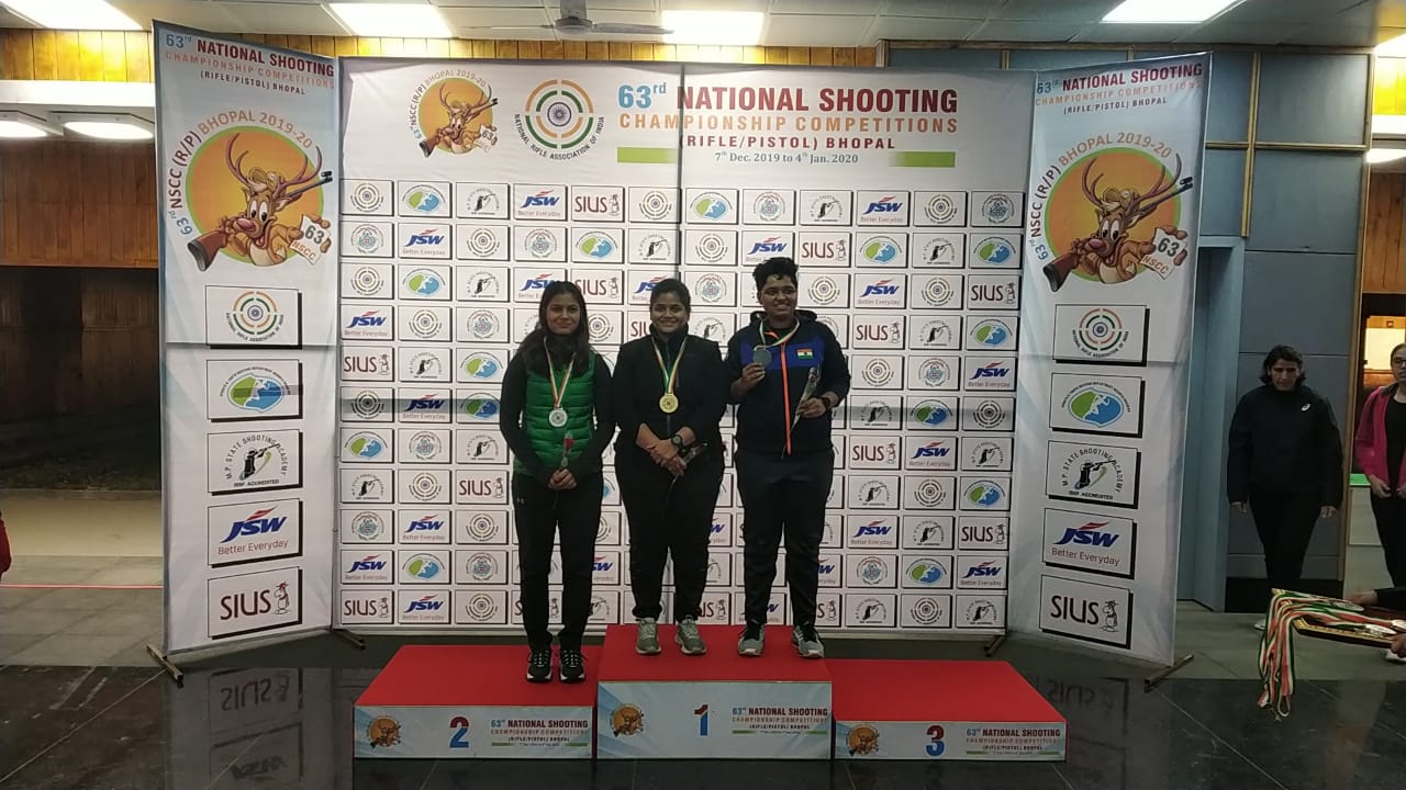 Rahi Sarnobat won gold in 63rd National Shooting Championship