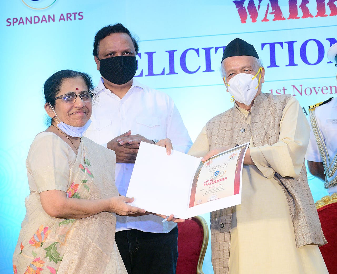 felicitated as a Covid Warriors