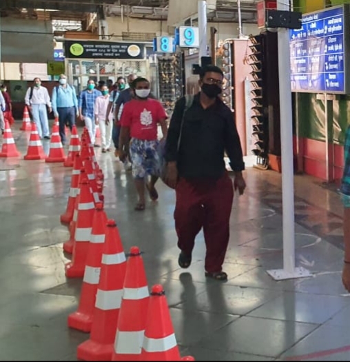 tourist on railway stations