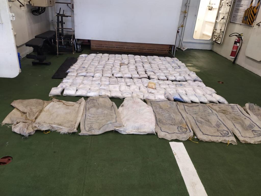 Coast Guard hunts down, catches two ships carrying 1,520 crore in drugs
