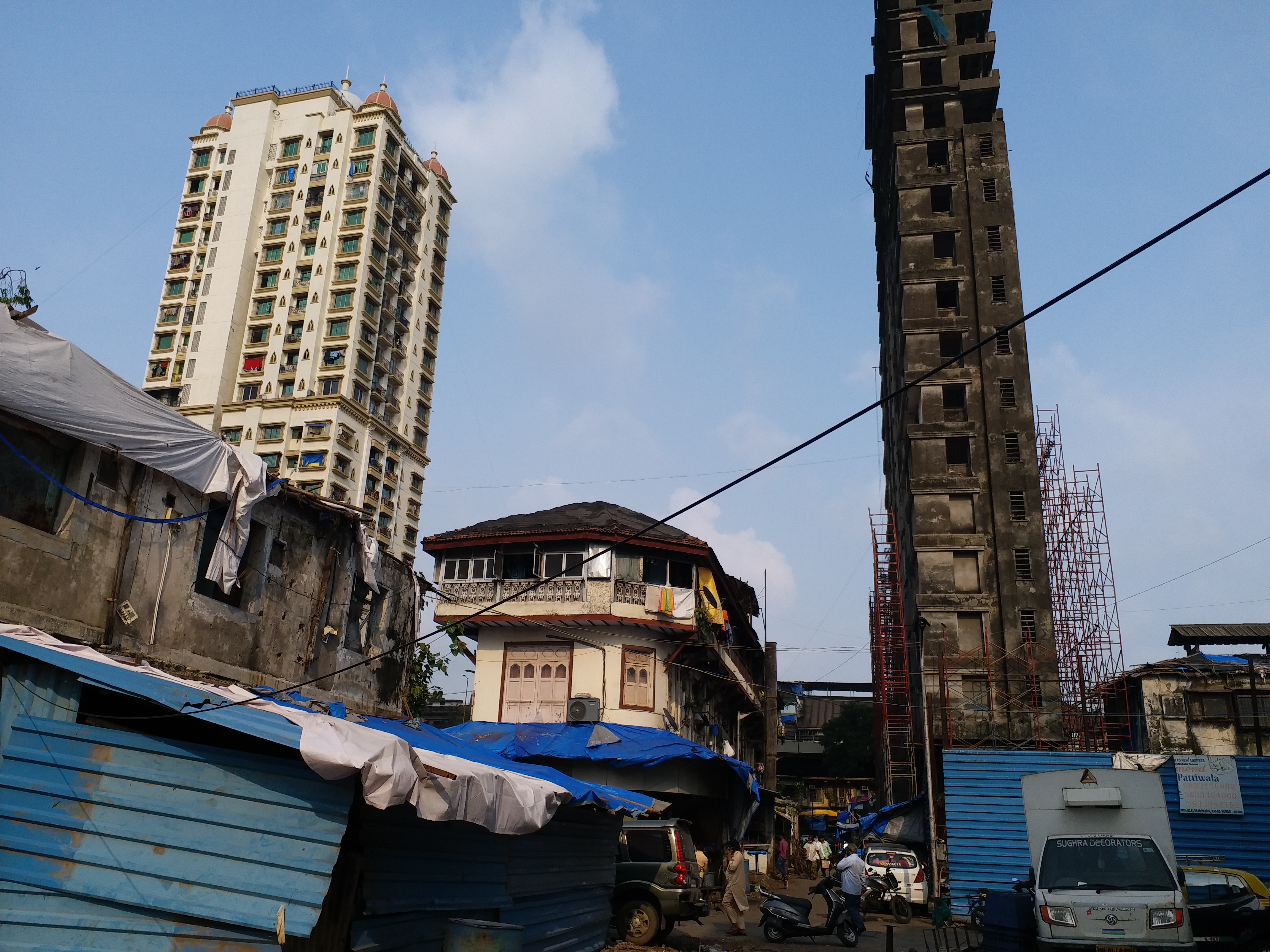 redevelopment break due to relocation in mumbai maharashtra