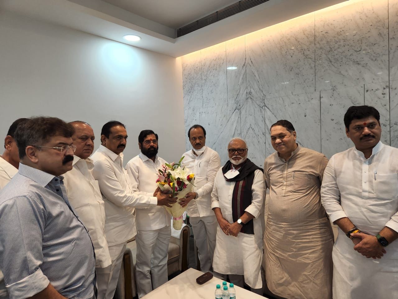 Leader of Opposition Ajit Pawar met the Chief Minister