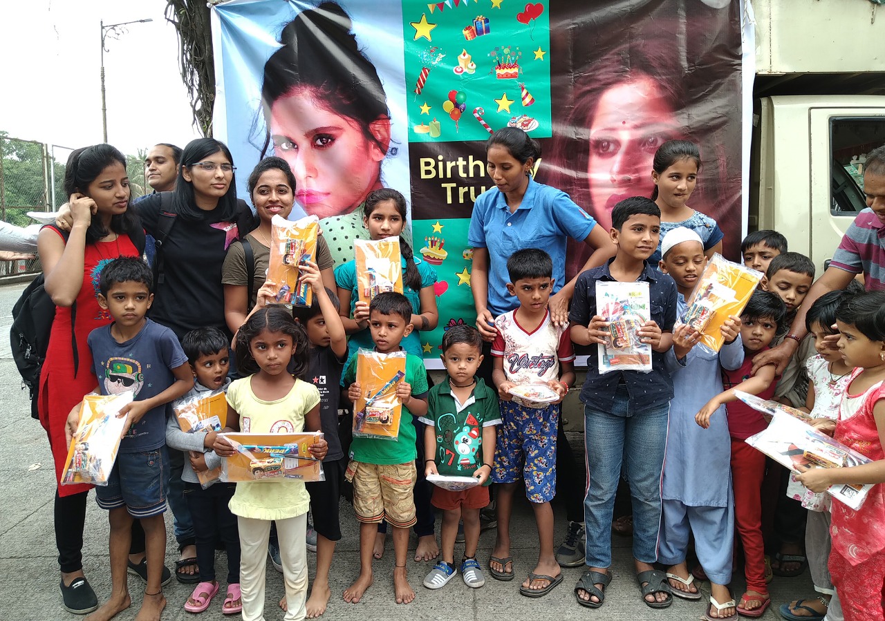 Social programme organised on the occassion of Sai tamhankar birthday