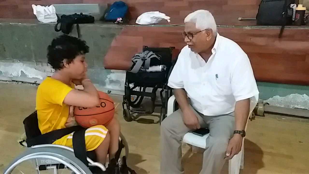 Shreyas Birwadkar, the youngest wheelchair basketball player in the country