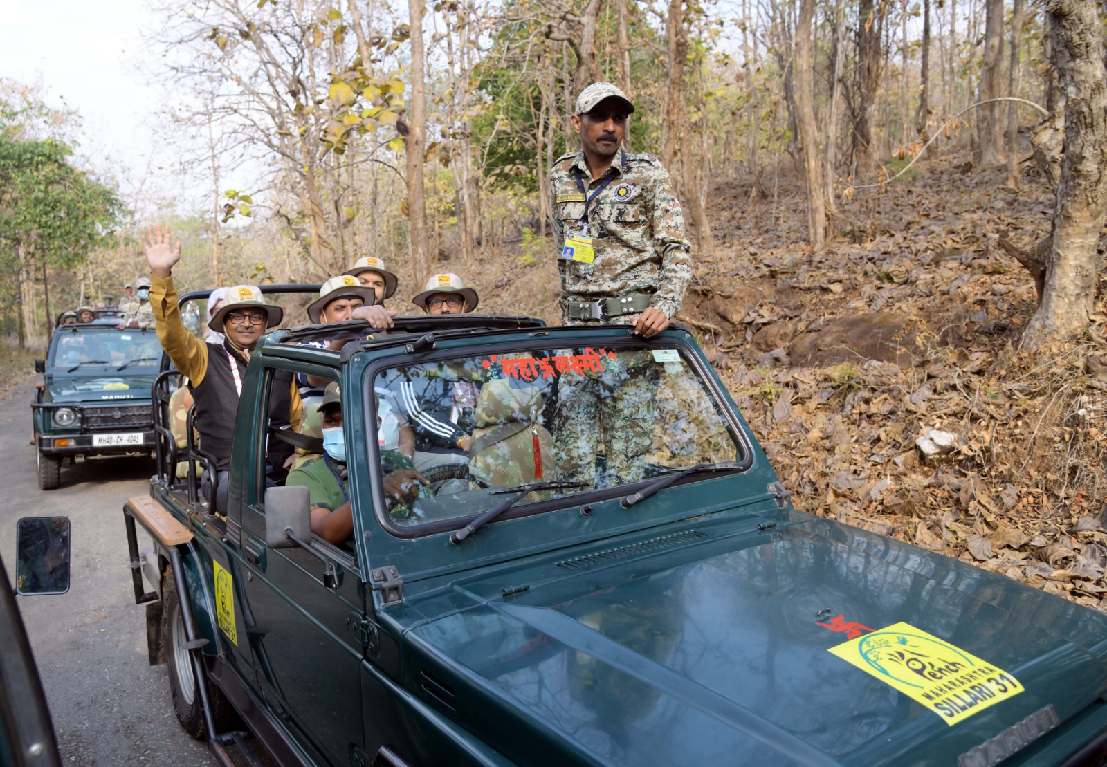 C-20 Delegates in India were Thrilled to See a Tiger at Pench Safari