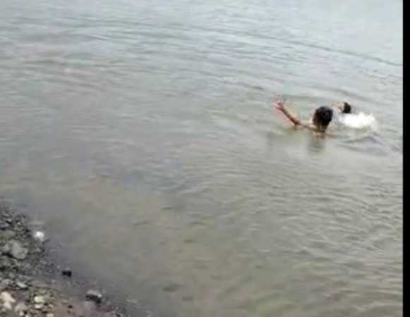 son and father died by drowning in water video goes viral