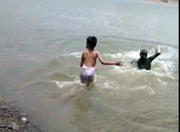 son and father died by drowning in water video goes viral