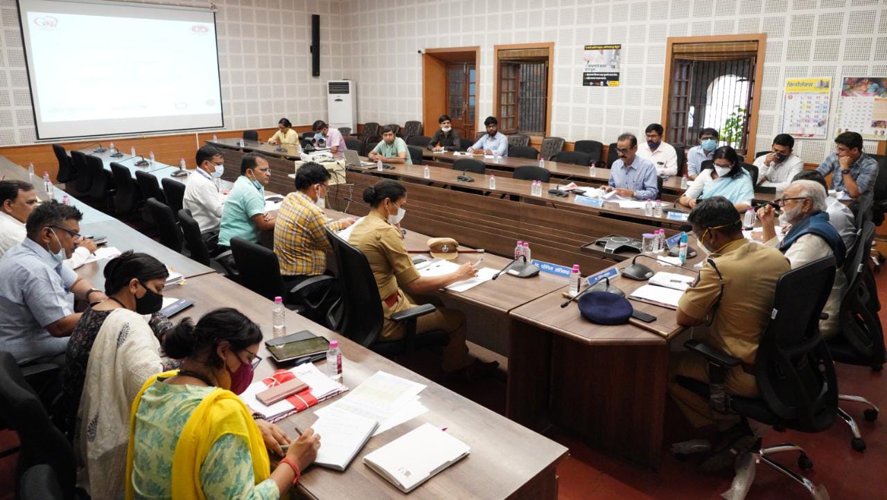 Review meeting at the Collectorate