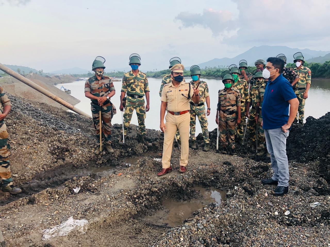 massive anti-sand mining raids