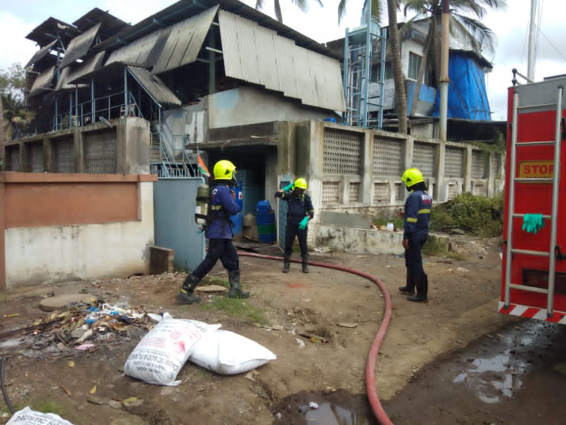 Air leak in chemical factory