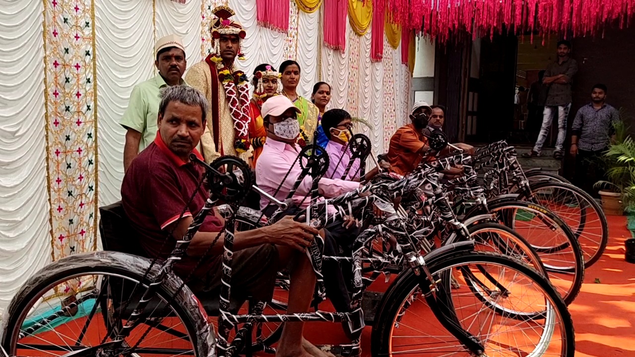 Tricycle help for the disabled in palghar