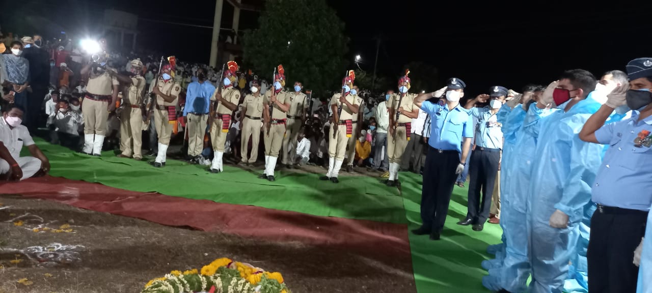 Funeral on Jawan Jijabhau Mohite at Parbhani